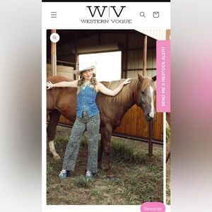 Western Vogue Leonard Cheetah Pants